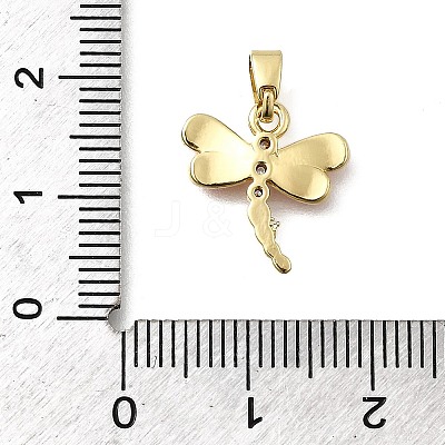 Brass Micro Pave Cubic Zirconia Charms KK-P336-42G-02-1