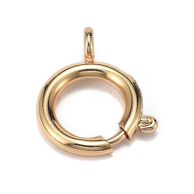 Brass Spring Ring Clasps ZIRC-F120-014G-1