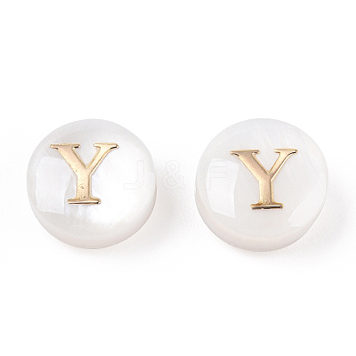 Natural Freshwater Shell Beads SHEL-N036-01Y-1