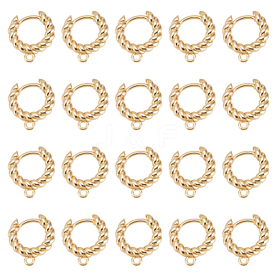 20Pcs Brass Hoop Earring Findings KK-UN0005-70-1