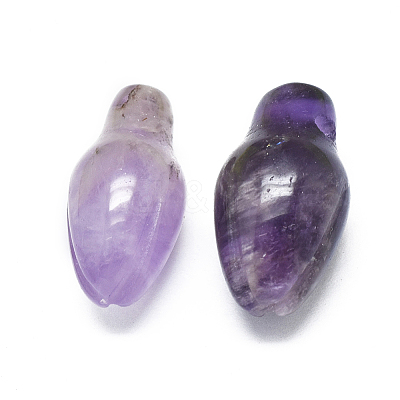 Natural Amethyst Pendants G-F637-18C-1
