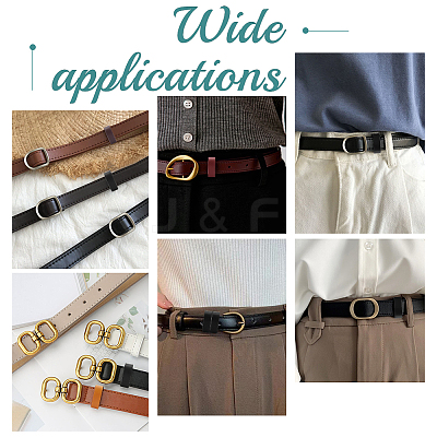 4Pcs 4 Colors Cowhide Leather Loop Keepers FIND-WR0010-63-1