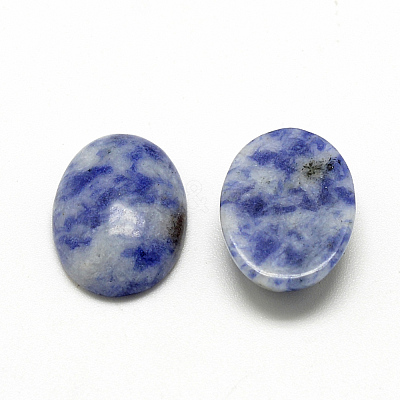 Natural Blue Spot Jasper Cabochons G-R415-13x18-45-1