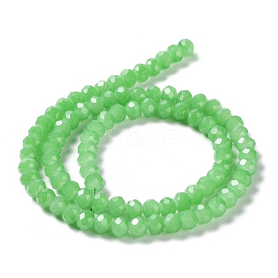Baking Paint Imitation Jade Glass Bead Strands LS-DGLA-A034-J6MM-A9-1
