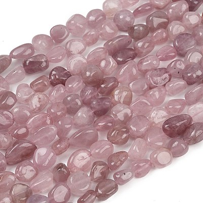 Natural Madagascar Rose Quartz Beads Strands G-Q060-E21-03-1