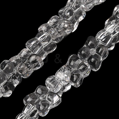 Transparent Glass Beads Strands GL-CBAAE04-01K-1