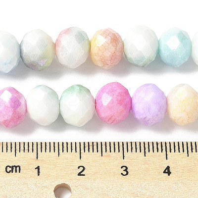 Electroplate Glass Beads Strands LAMP-S068-11D-1