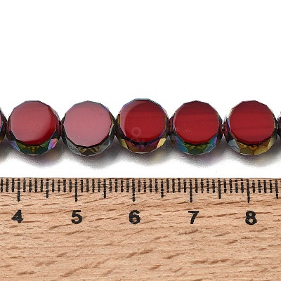 Electroplated Transparent Glass Beads Strands GL-CBA98F0-06C-04-1