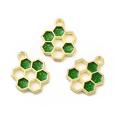 Alloy Enamel Pendants ENAM-J650-06G-01-1