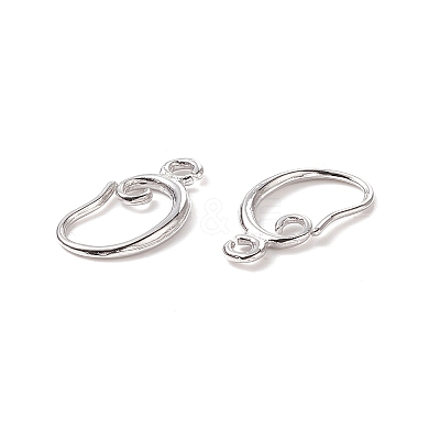Brass Earring Hooks LS-KK-F828-02P-1