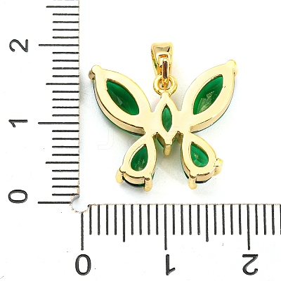 Brass Pave Cubic Zirconia Pendants KK-Q794-01A-G-1
