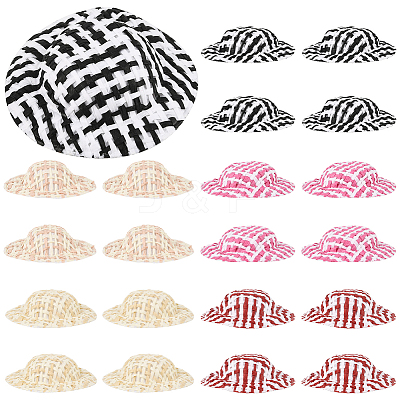 40Pcs Cloth Doll Hat AJEW-SC0031-31A-1