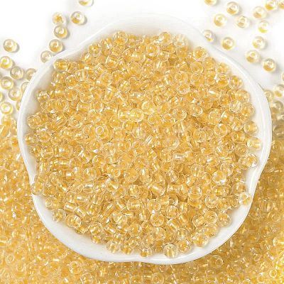 Transparent Inside Colours Glass Seed Beads SEED-A032-04B-1
