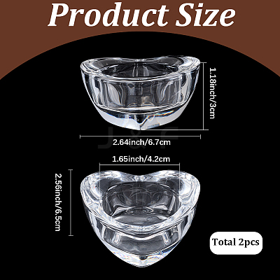 2Pcs Glass Candle Cups AJEW-SC0004-47A-1