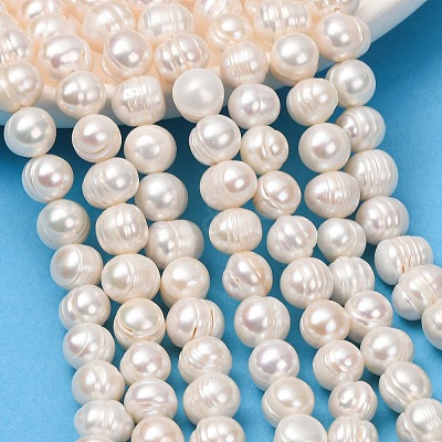 Natural Cultured Freshwater Pearl Beads Strands PA-CBABE82-06C-1