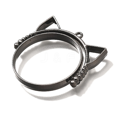 Alloy Open Back Bezel Pendants PALLOY-I223-06B-1
