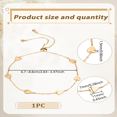 1Pc Brass Link Bracelets BJEW-LP0015-17-1