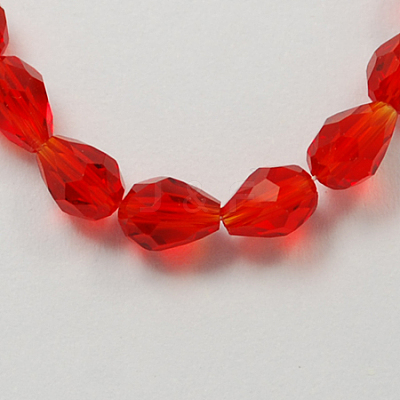 Glass Beads Strands GLAA-R024-11x8mm-14-1