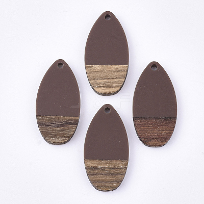 Resin & Walnut Wood Pendants RESI-S358-16I-1