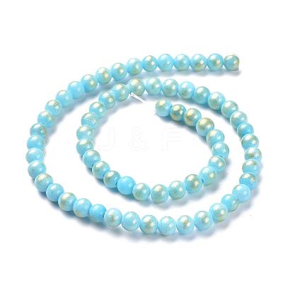 Natural Mashan Jade Beads Strands G-P232-01-H-8mm-1