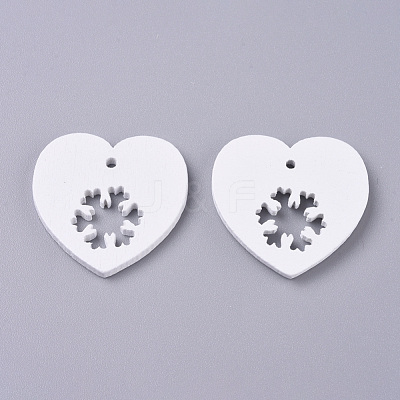 Natural Poplar Wood Pendants WOOD-D010-10B-1