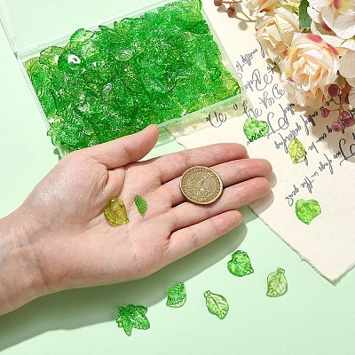 240Pcs 8 Styles Transparent Acrylic Pendants TACR-YW0003-52-1