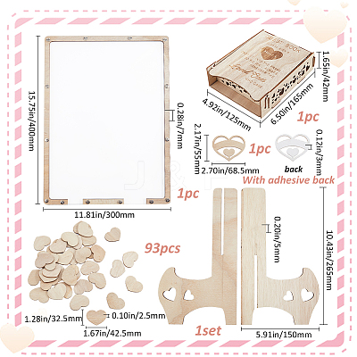 Wedding Guest Book AJEW-WH20020-026A-1