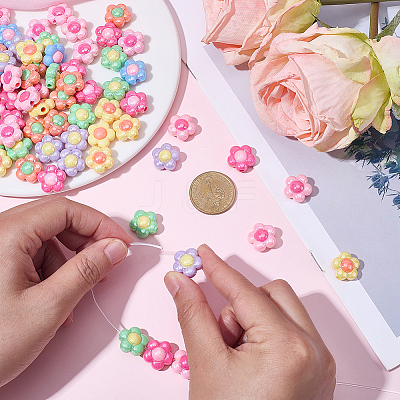 100Pcs Electroplated Opaque Resin Beads RESI-SP0001-59A-1