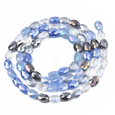 Electroplate Glass Beads Strands EGLA-S194-17C-1