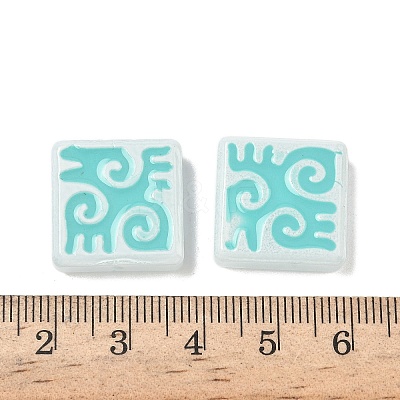 Dyed & Heated Baking Paint Glass Beads LAMP-D004-03D-1