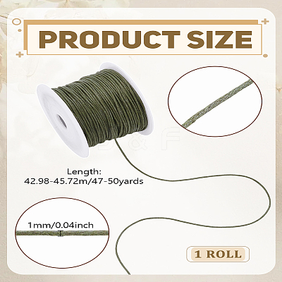 47~50 Yards Waxed Cotton Thread Cords YC-LP0001-06F-1