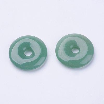 Natural Green Aventurine Pendants G-F524-B11-1