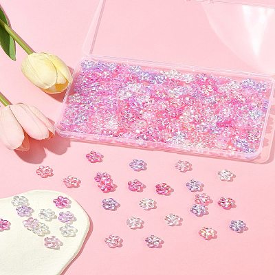216Pcs 6 Styles Transaparent Acrylic Beads PACR-FS0001-05-1