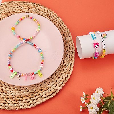 DIY Beads Jewelry Set Making Kit DIY-SZ0007-07-1