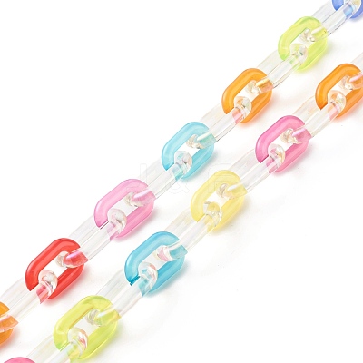 Transparent Acrylic Cable Chains AJEW-JB01094-1