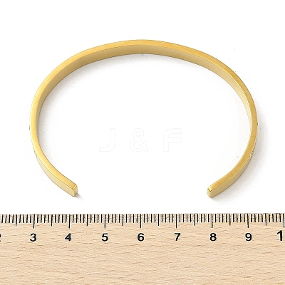 304 Stainless Steel Cuff Bangles BJEW-P348-02A-G-1