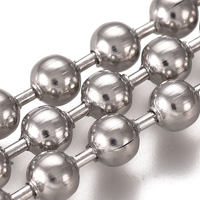 Tarnish Resistant 304 Stainless Steel Ball Chains CHS-E021-13G-P-1