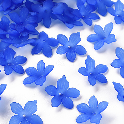 Frosted Acrylic Bead Caps X-MACR-S371-05A-751-1