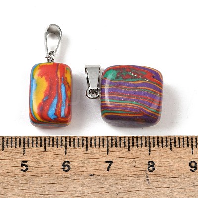 Natural & Synthetic Mixed Stone Pendants G-D349-01-1
