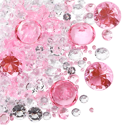 1100Pcs Acrylic Rhinestone Pointed Back Cabochons GACR-SP0001-05C-1
