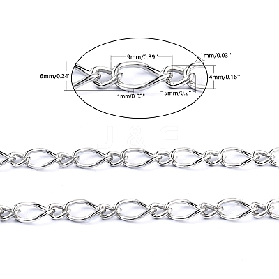 Iron Handmade Chains Figaro Chains Mother-Son Chains CHSM003Y-N-1