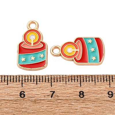Christmas Alloy Enamel Pendants LS-ENAM-K080-01D-G-1