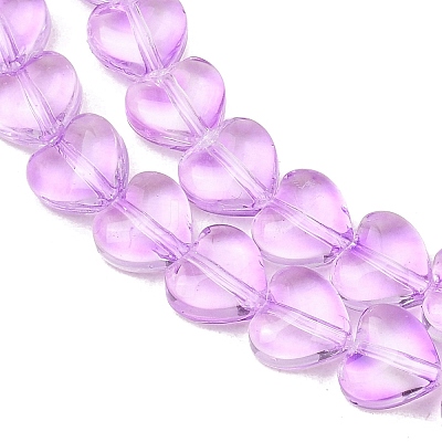 Transparent Glass Beads Strand GLAA-F112-01B-1