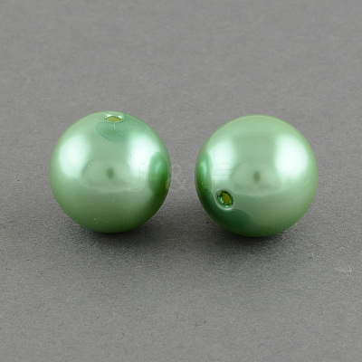 ABS Plastic Imitation Pearl Round Beads SACR-S074-6mm-A34-1