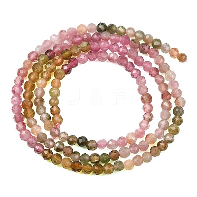 Gradient Color Natural Multicolor Tourmaline Beads Strands G-D110-A02-06-1