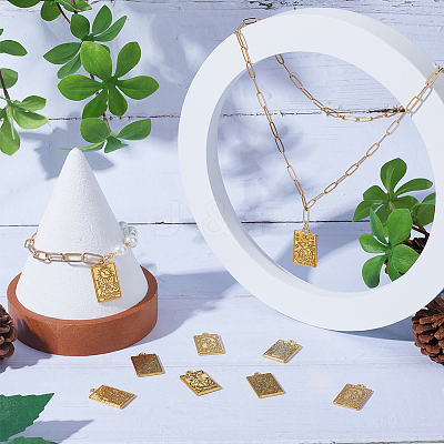 36Pcs 6 Style Rack Plating Alloy Pendants FIND-SC0005-74-1