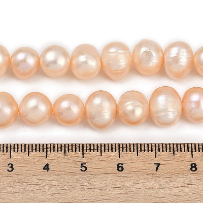 Natural Cultured Freshwater Pearl Beads Strands PEAR-I007-07Z-02B-1