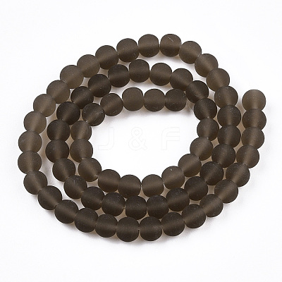 Transparent Glass Beads Strands GLAA-T032-T6mm-MD02-1