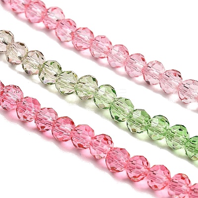 Transparent Painted Glass Beads Strands LS-DGLA-A034-T3mm-A18-1