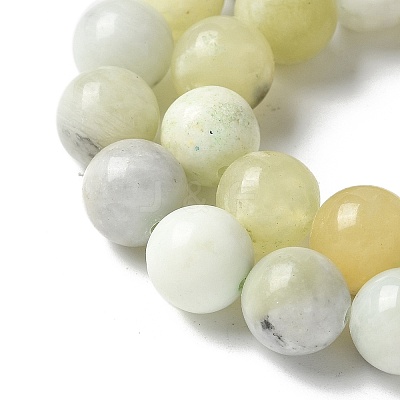 Natural New Jade Beads Strands G-F591-16-10MM-1